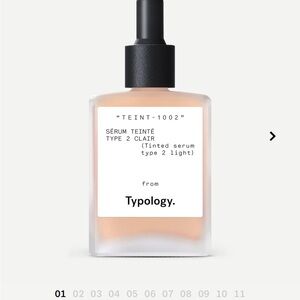 Typology - Tinted Serum
with Vitamin C, Squalane & Aloe Vera TEINTÉ-1002
